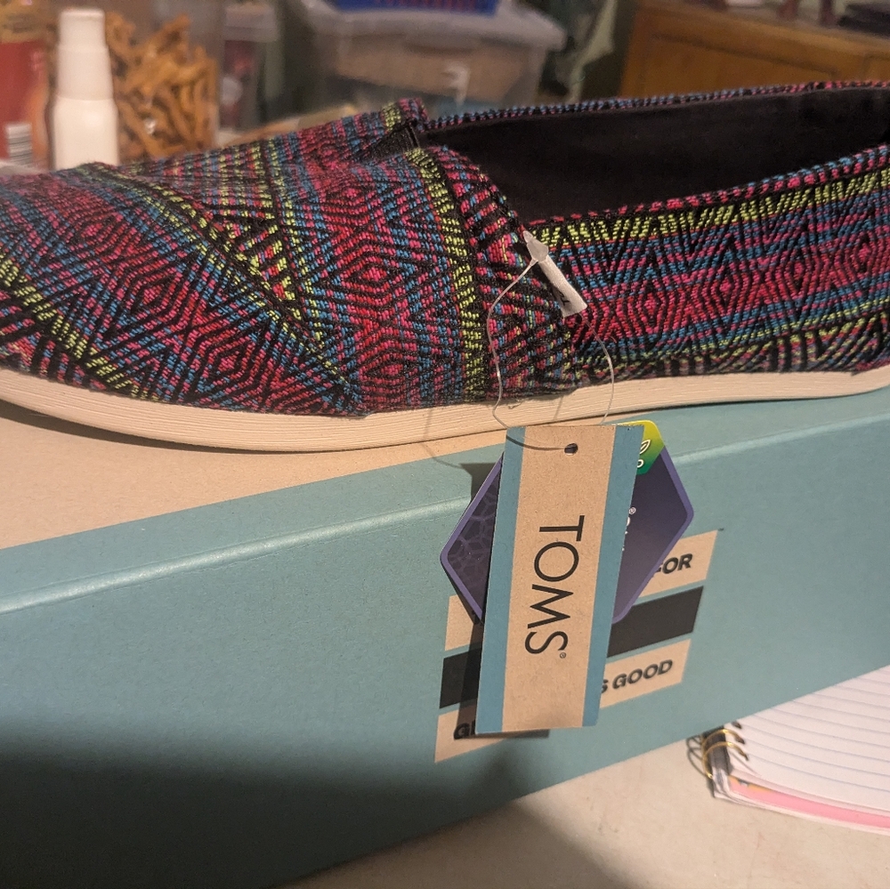 Colorful Tom's shoes